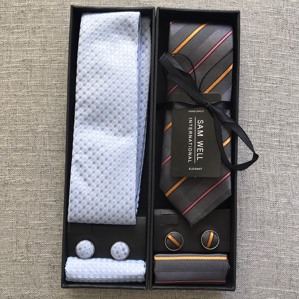 2 Silk Tie sets